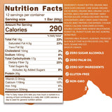 Ingrédients naturels Peak Protein, barre sans gluten et sans OGM, pour un encas équilibré.