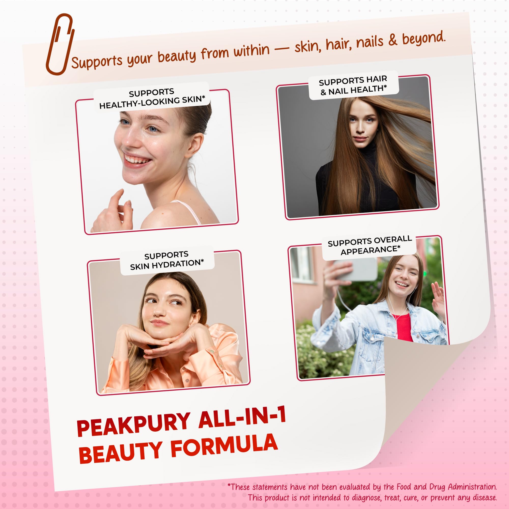 PEAKPURY Biotine – capsules pour cheveux et ongles sains
