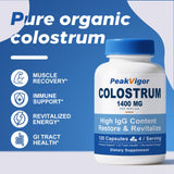 PeakVigor Colostrum bovin bio – emballage scellé, contrôle qualité