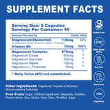 PeakVigor Magnésium Complex - Formule 5-en-1 pour une synergie minérale.