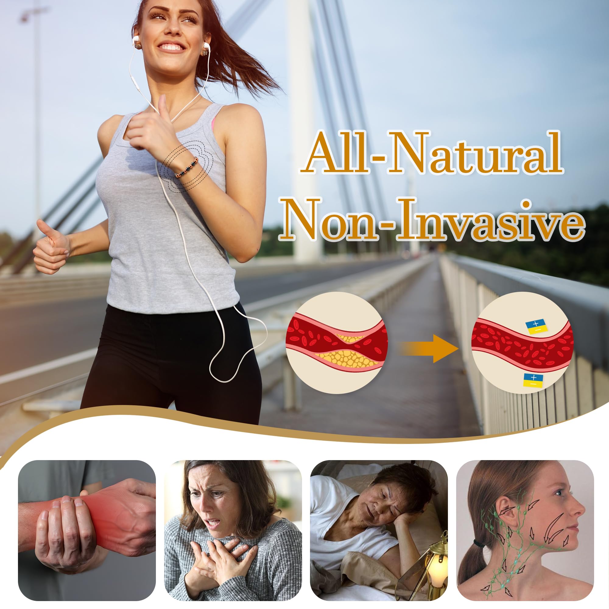 PEALICIOUS bracelet cuivre finition polie – douceur au toucher et hypoallergénique.