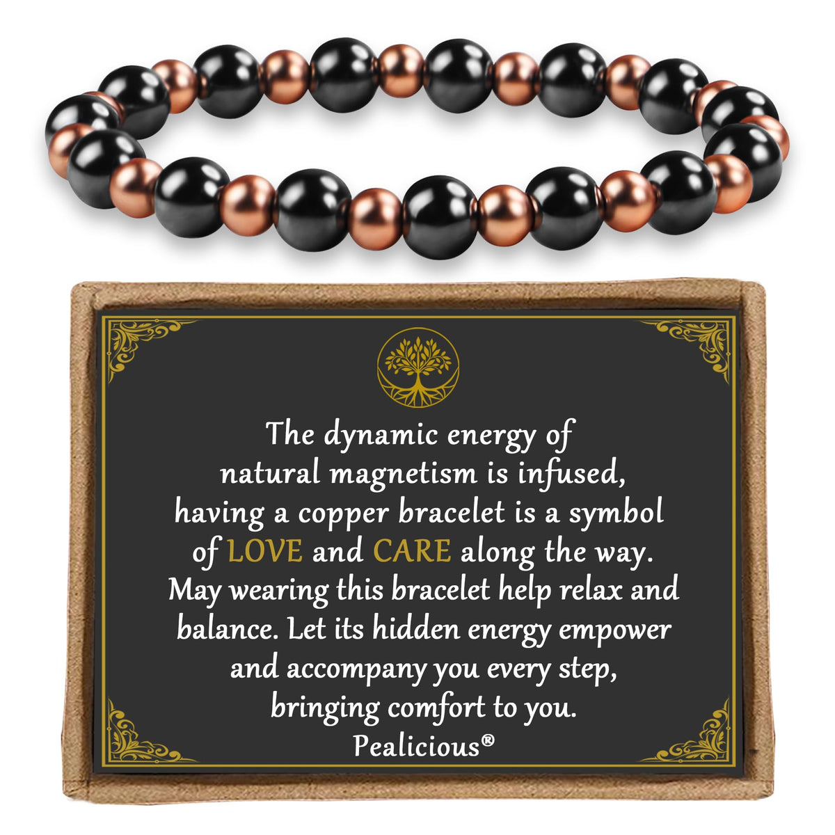 PEALICIOUS bracelet cuivre magnétique femmes ensemble : élégant et polyvalent pour le quotidien