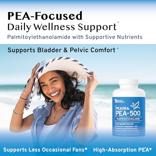 PEAORA PEA-500 – ingrédients BIO-PEA et résveratrol pour le soutien naturel.