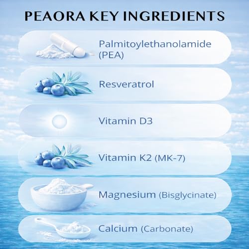 PEAORA PEA-500 – vitamine D3 et K2-7 pour le soutien nutritionnel.