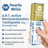 Pearlie White dentifrice hydroxyapatite réparation de l'émail en douceur.