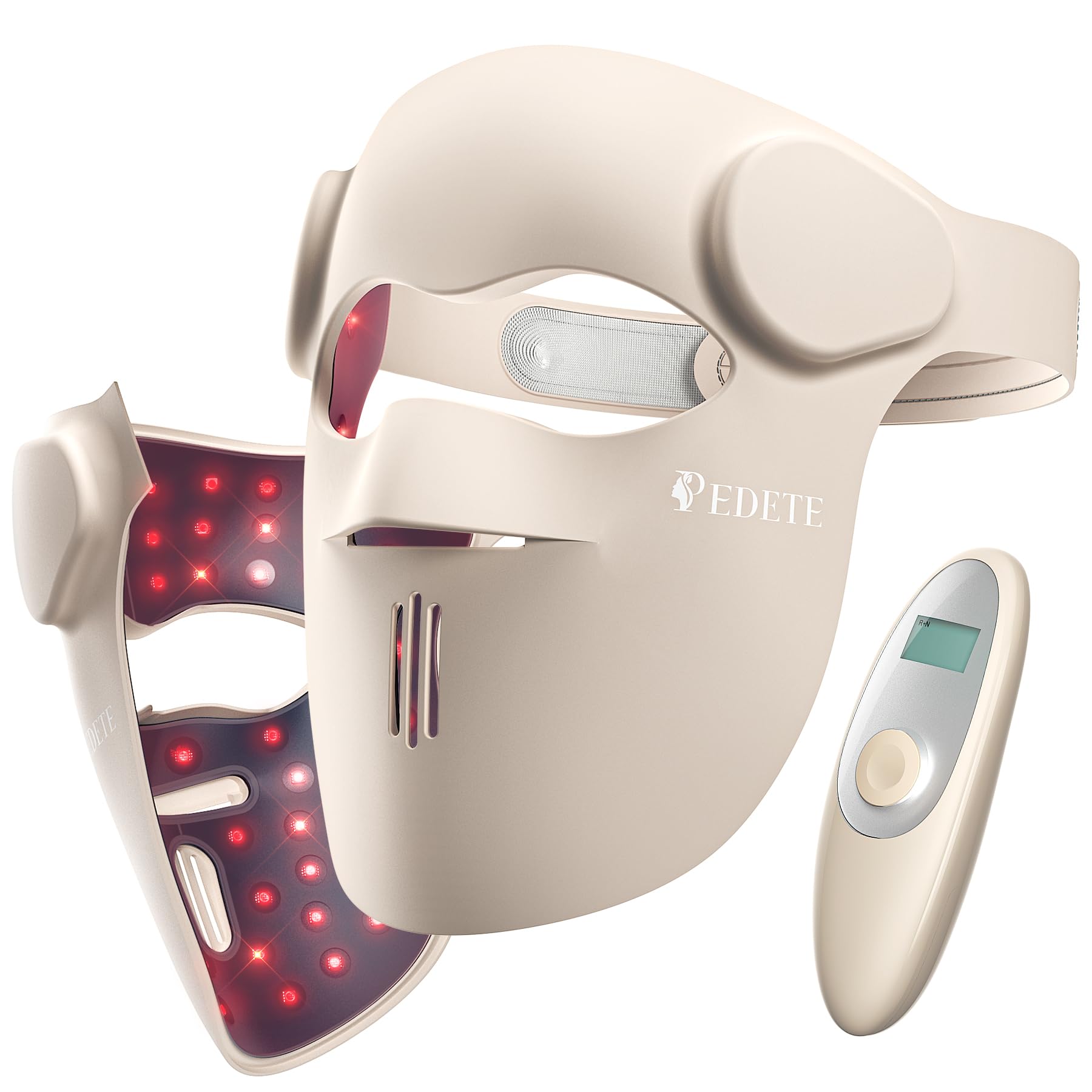 Pedete masque lumière rouge visage 850 nm pour revitaliser le teint.