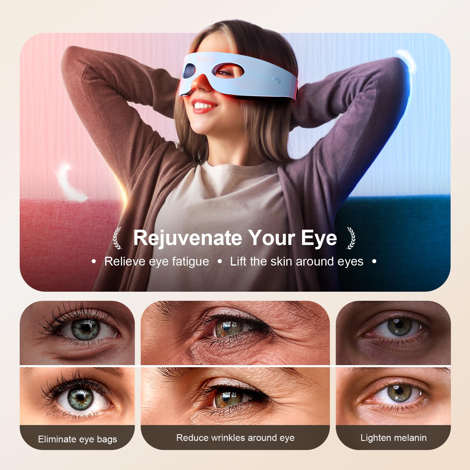 Pedete masque-yeux-mode-3d-fit: ajuste parfaitement les contours pour plus de confort.
