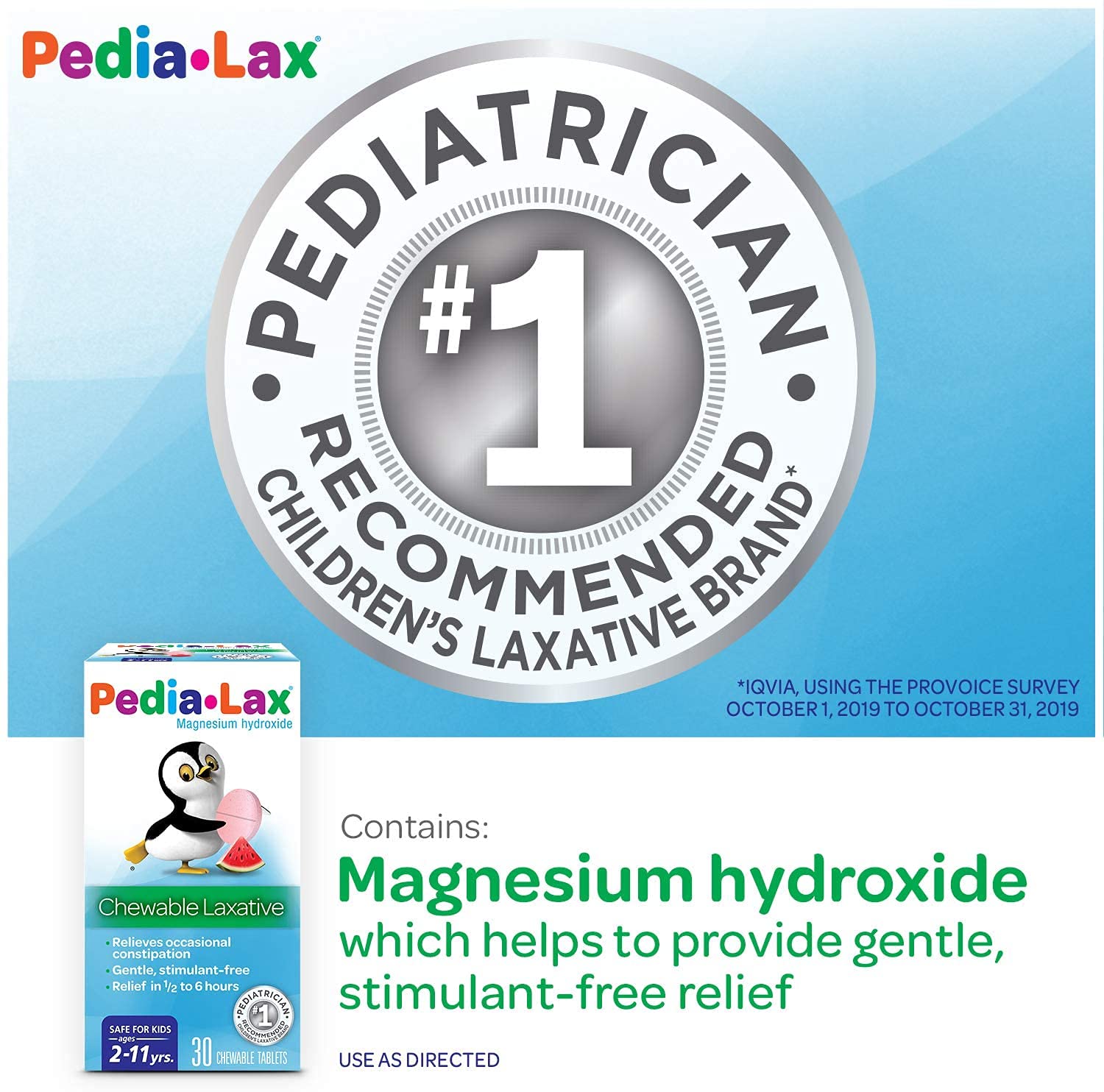 Pedia-Lax pour enfants 2–11 ans, dosage simple et sûr.