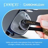 Texture fibre carbone Peeps CarbonKlean pour nettoyage efficace.