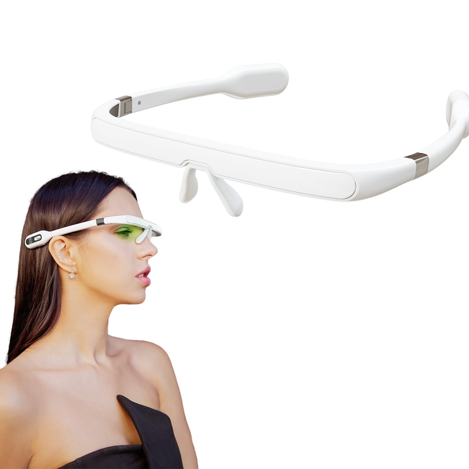 Lunettes PEGASI 2 en action pour une thérapie lumineuse confortable et efficace