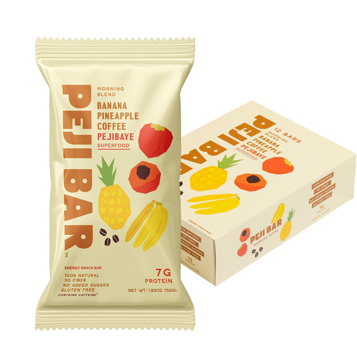 PEJI BAR Mélange Matinal banane-ananas café : énergie matinale naturelle.