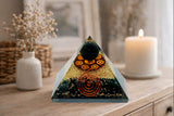 Pele Productions pyramide orgonite harmonisation espaces pour spa ou salle de méditation.