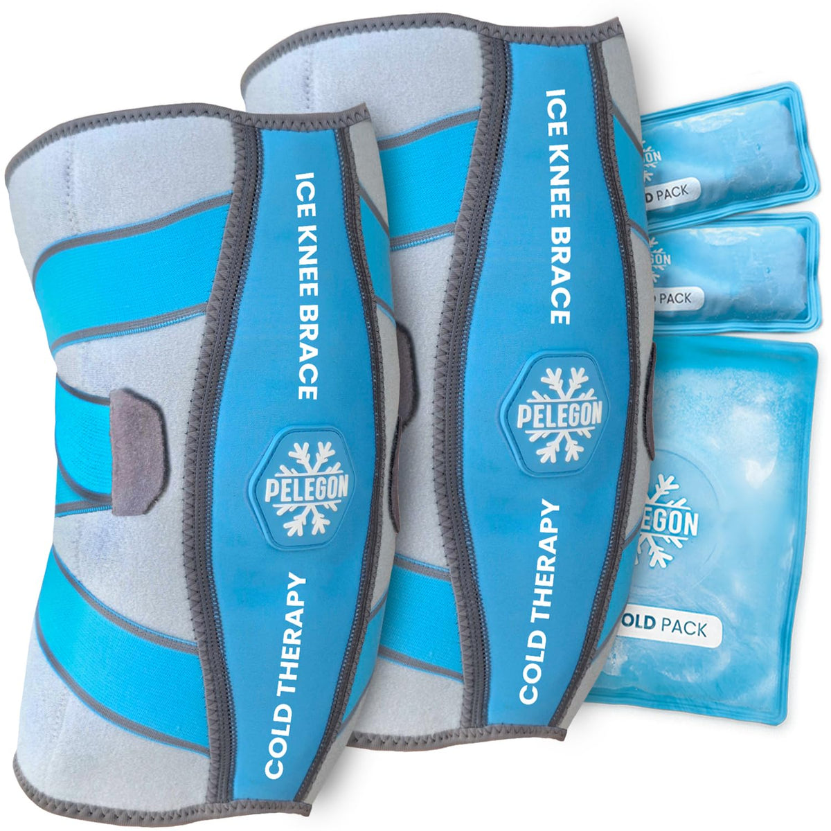 PELEGON Attelle glace genou-ajustable offrant un ajustement personnalisé et confort durable.