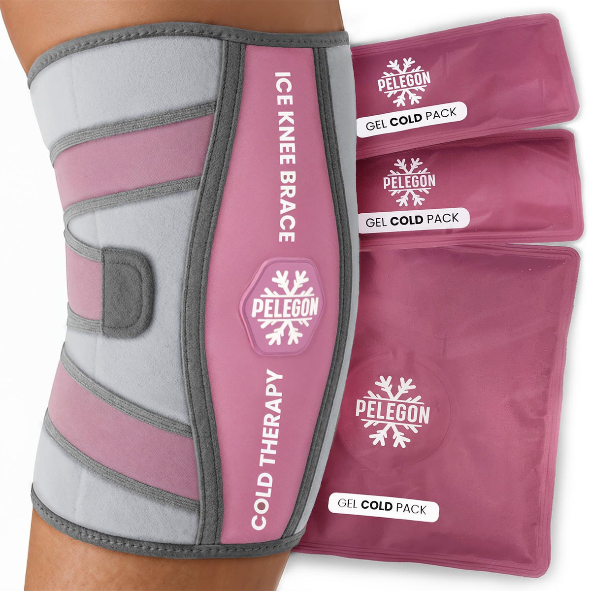 PELEGON Genou: bande glacée ajustable offrant un froid ciblé et durable.