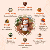 Pella Nutrition Café champignons — cordyceps, boost mental et physique.