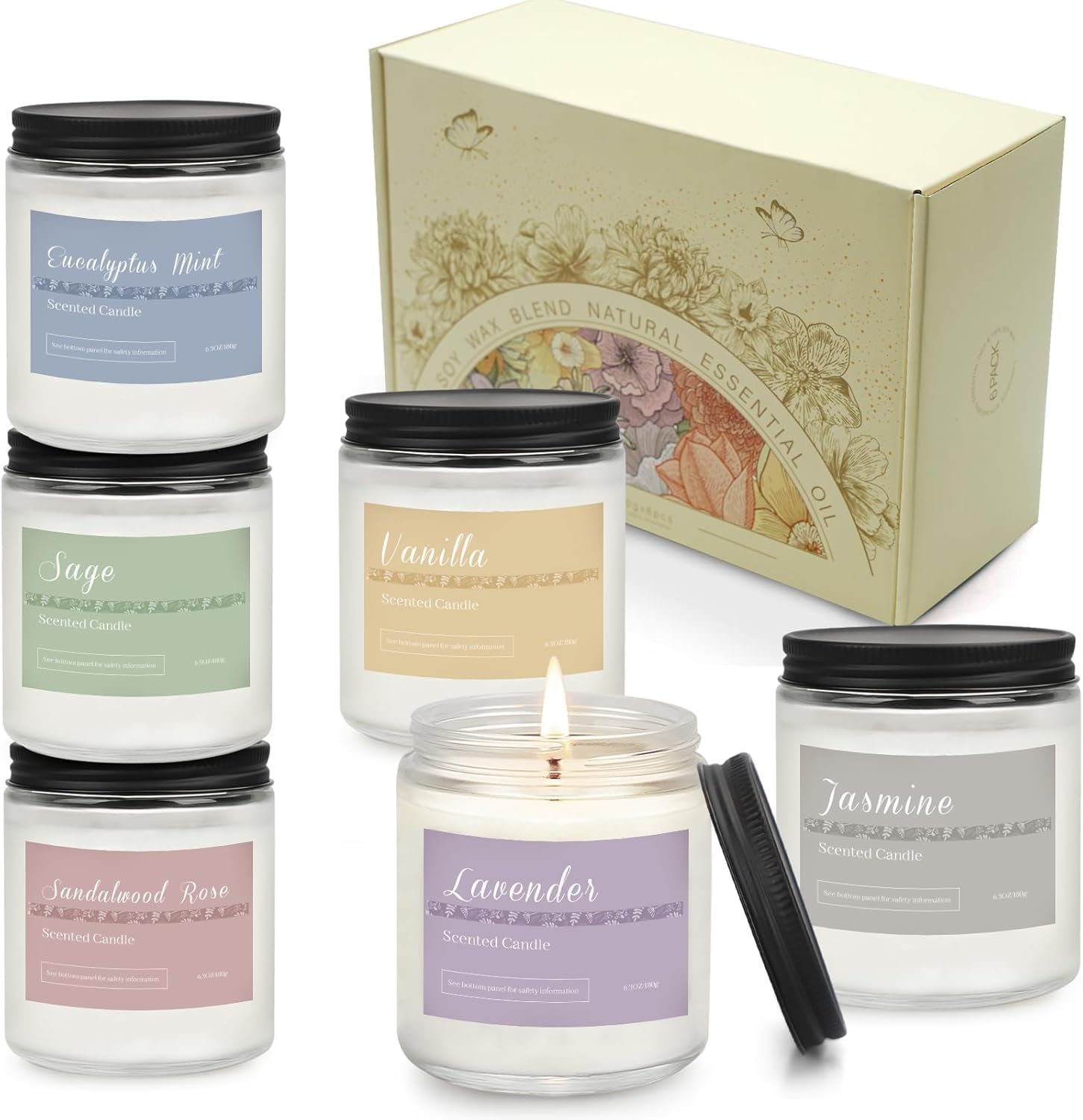 Bougie PELN ambiance lumineuse — crée une atmosphère cosy et chaleureuse.
