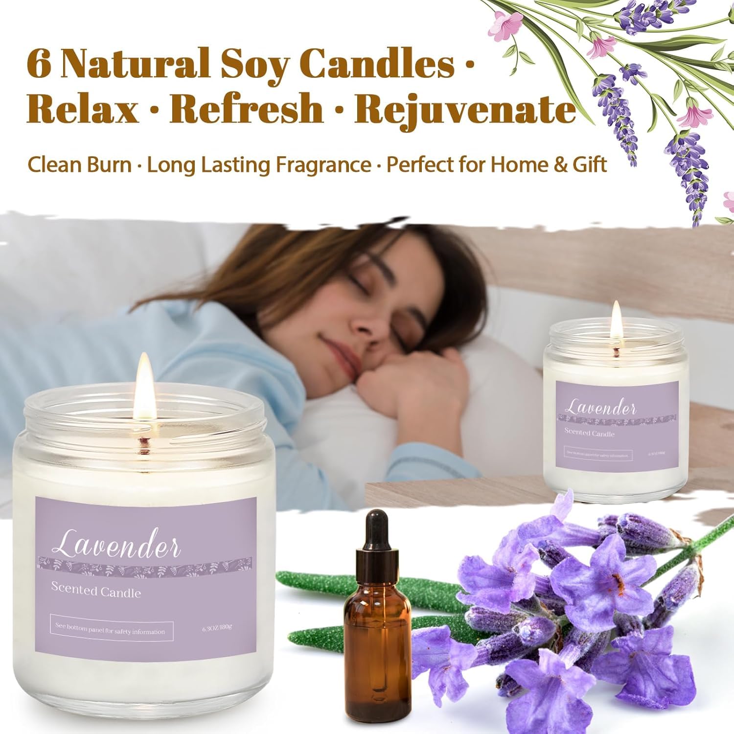 Bougie PELN jasmin — note florale raffinée pour une atmosphère romantique.