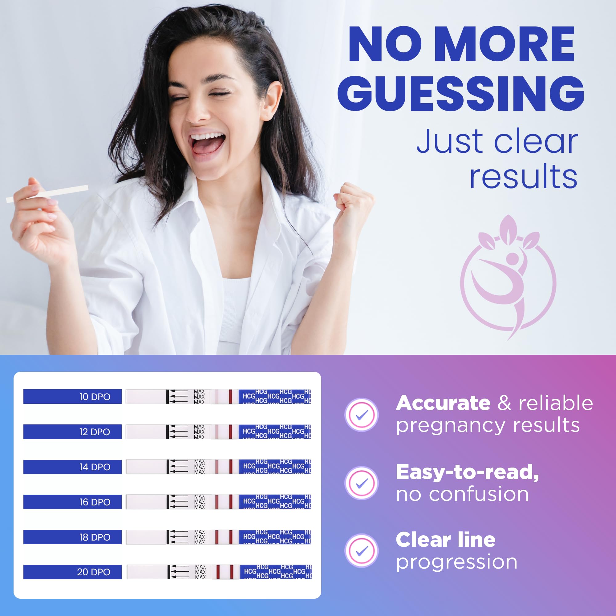 Pelvana: résultat grossesse clair en quelques minutes.