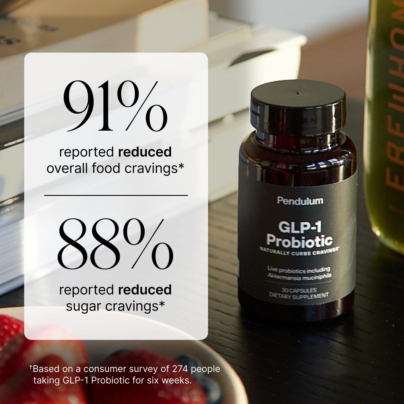 Pendulum GLP-1 Probiotic: soutien digestif et confort intestinal au quotidien.