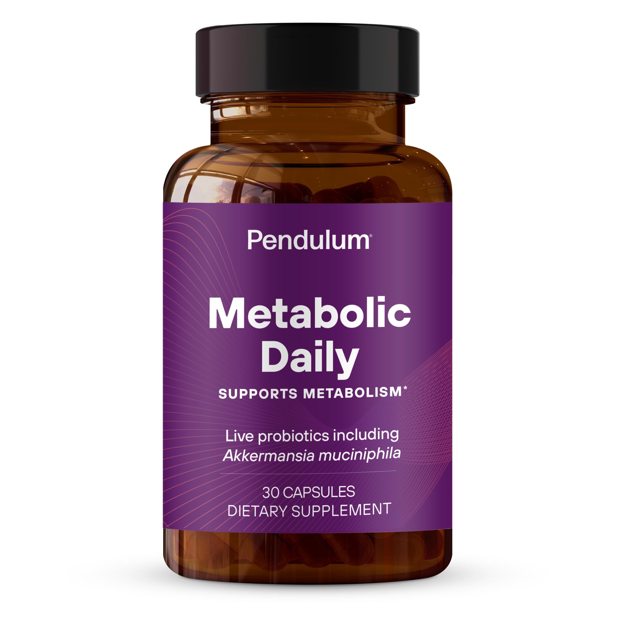 Pendulum Metabolic Daily – bouteille et gélules, soutient le métabolisme et l'énergie au quotidien.