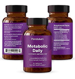 Pendulum Metabolic Daily – étiquette produit claire, rappelle l'utilisation quotidienne et les bénéfices potentiels.
