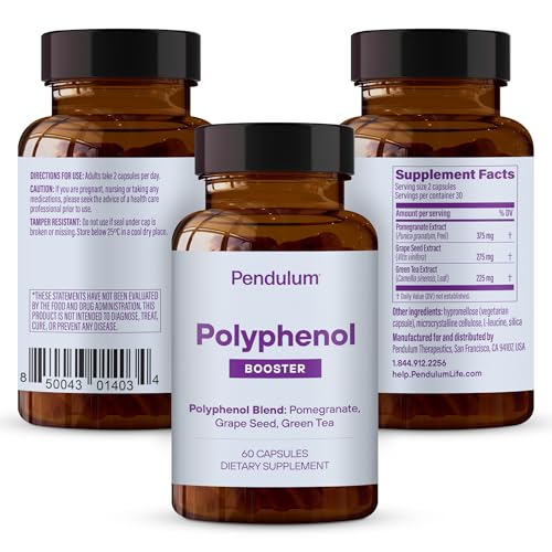Pendulum Polyphenol Booster – vue des gélules, usage quotidien recommandé.