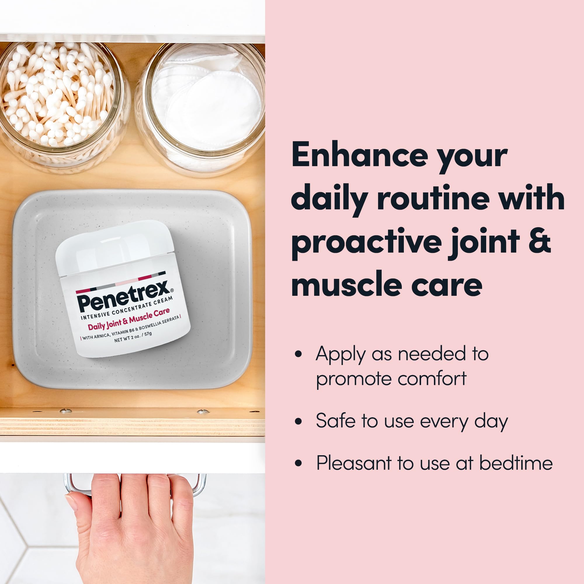 Penetrex crème-application-rapide: absorption rapide sans film gras.