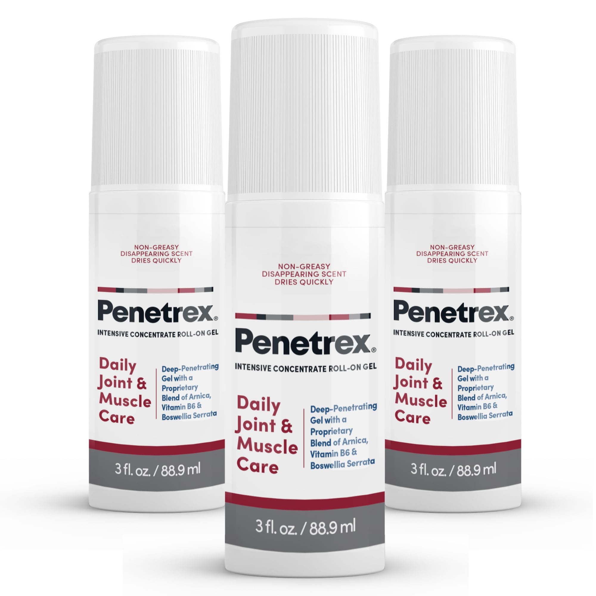 Penetrex roll-on, bouteille 3oz prête à l’emploi pour des zones ciblées.