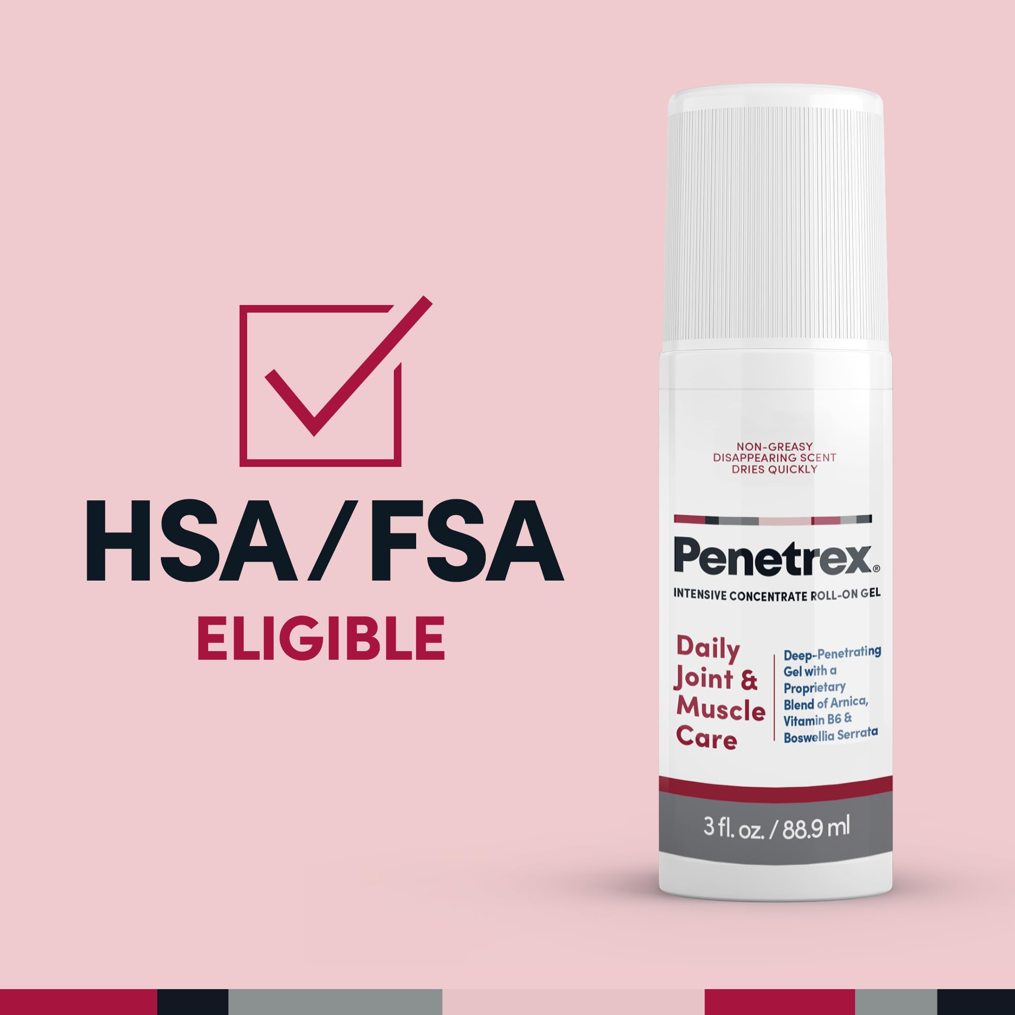 Utilisation quotidienne possible de Penetrex pour les adultes actifs.