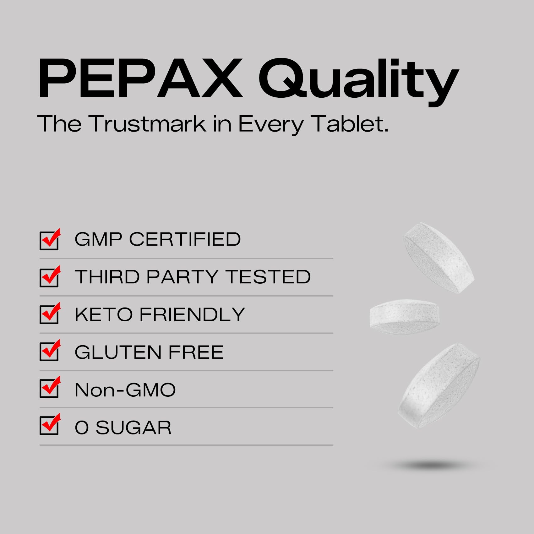 Pepax emballage bocal transparent pour rangement et traçabilité.