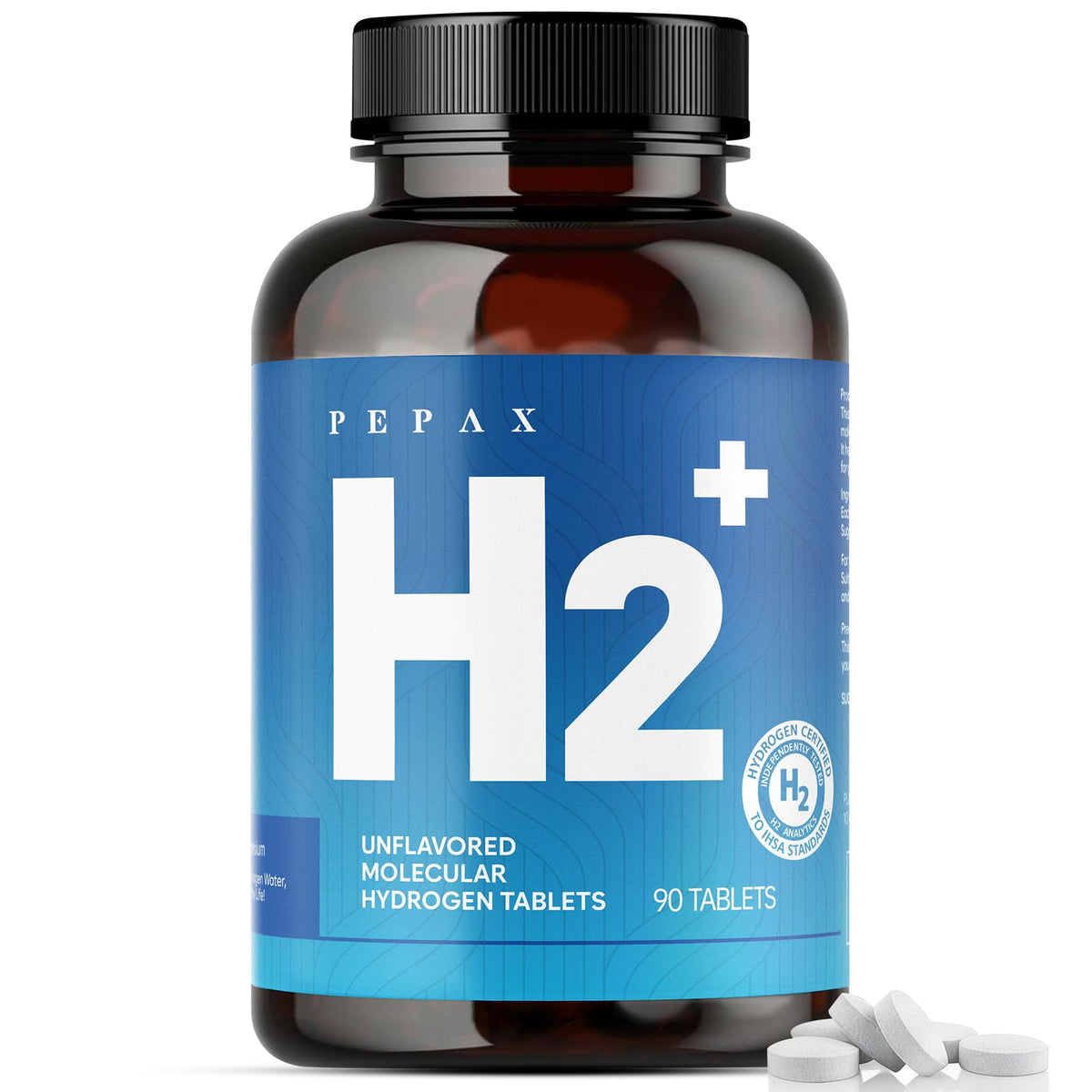 Pepax tablettes hydrogène 108ppm dans l'eau pour une hydratation optimisée.