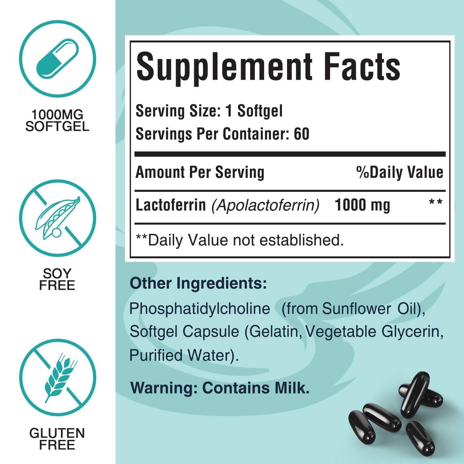 Pepeior Liposomale Lactoferrine 1000 mg — absorption possible améliorée.