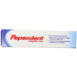 Emballage Pepsodent Complete Care rouge, présentation pratique.