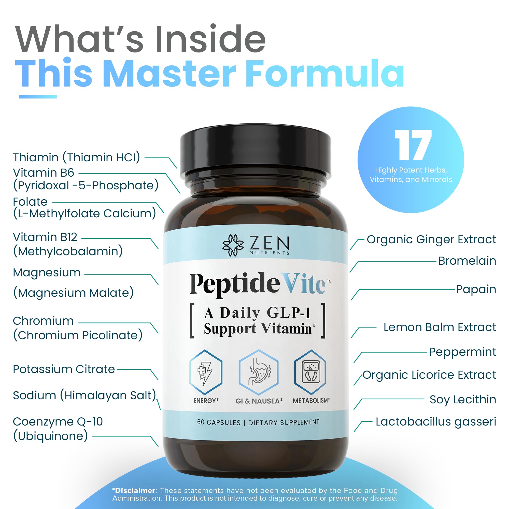 PeptideVite Etiquette: présentation soignée pour le soutien intestinal quotidien