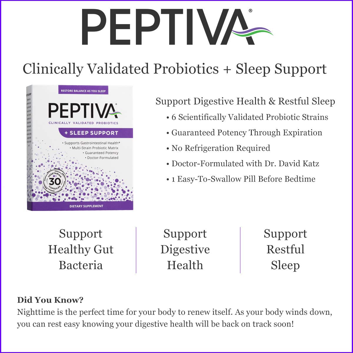 Peptiva: capsules Lactobacillus et Bifidobacterium pour le confort intestinal potentiel.