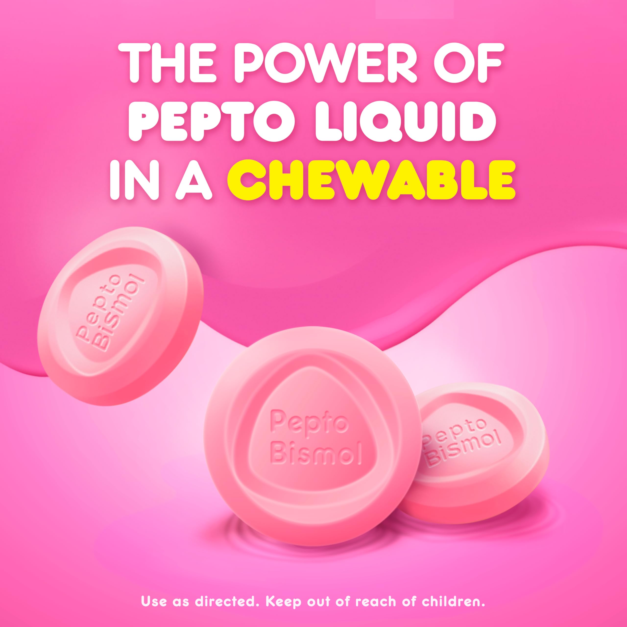 Pepto Bismol: emballage compact pour voyager léger.