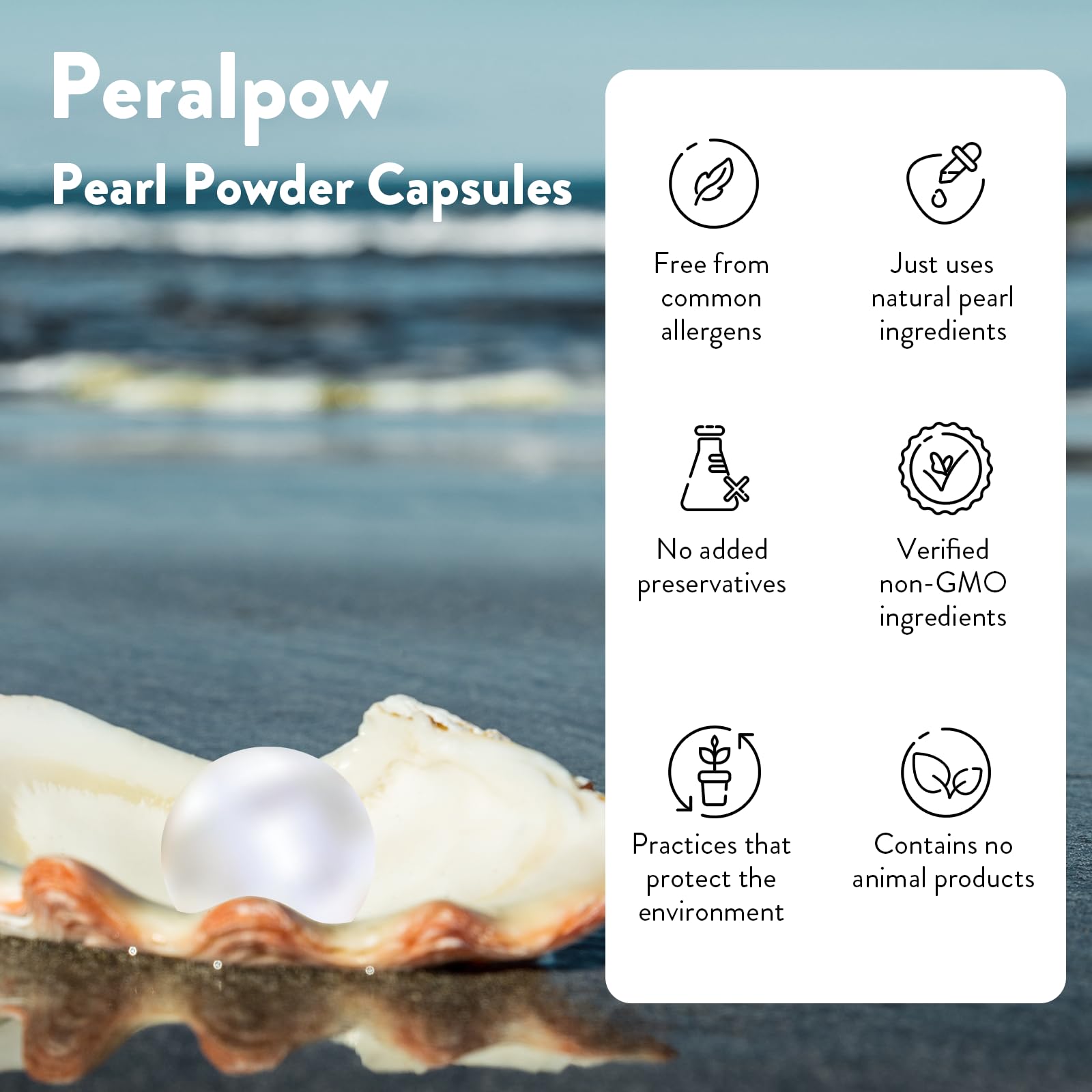 Peau lumineuse grâce à Peralpow et son extrait de perle naturelle.