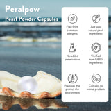 Peau lumineuse grâce à Peralpow et son extrait de perle naturelle.