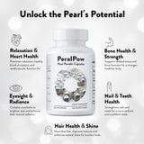 Poudre de perle effet éclat durable sur la peau Peralpow.