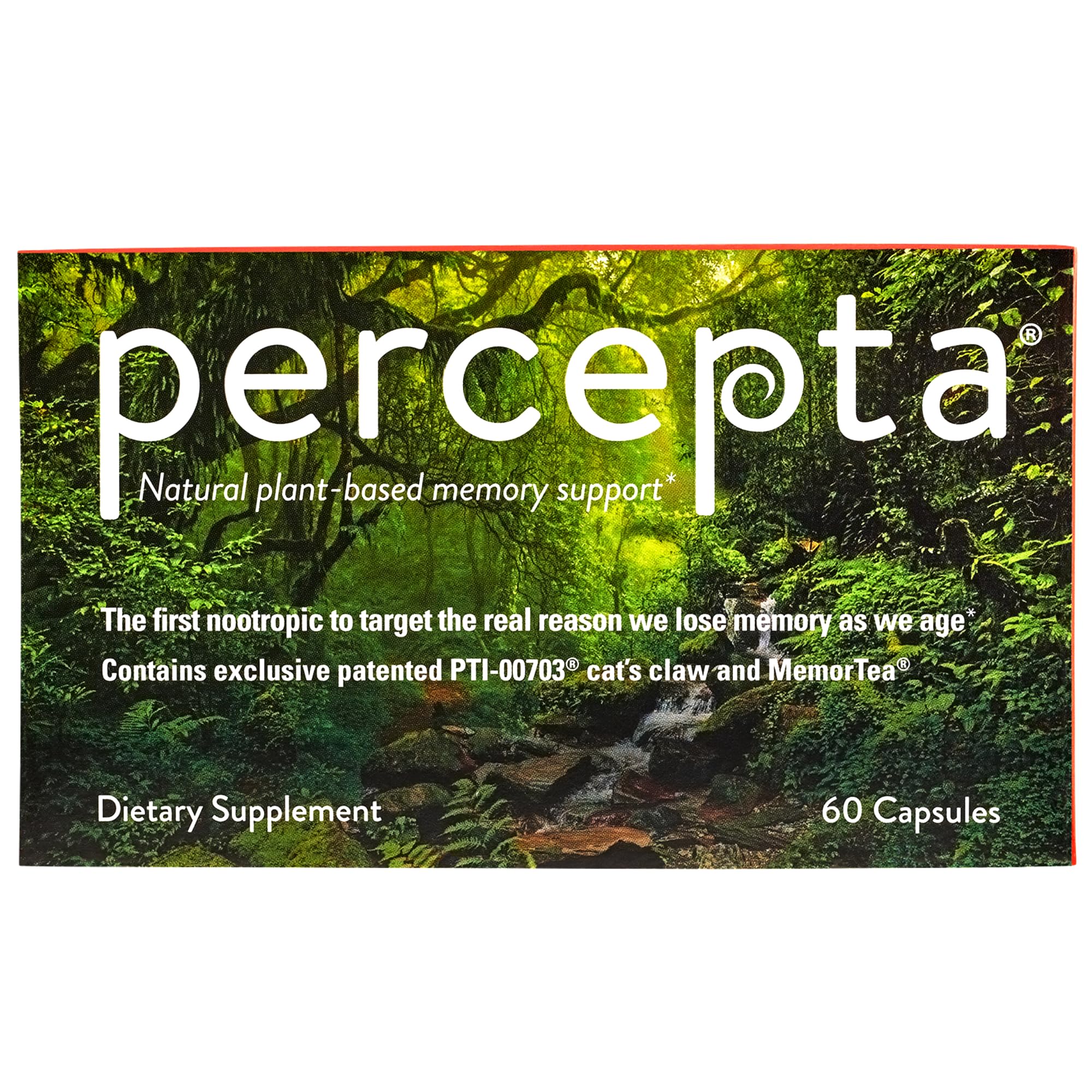 Percepta face de la bouteille, aide à la mémoire et à la concentration