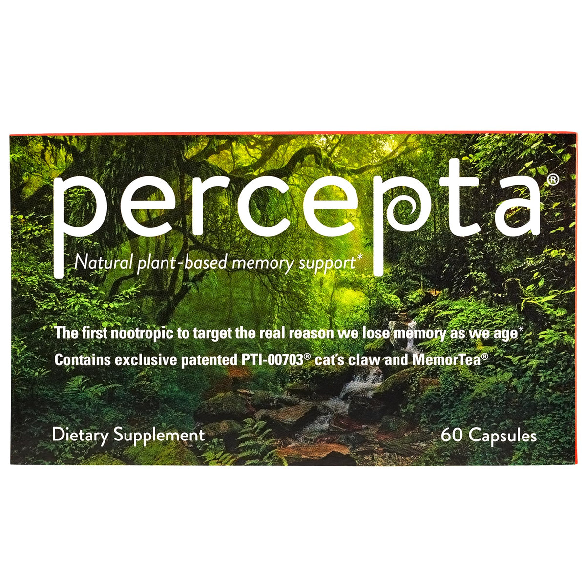 Percepta face de la bouteille, aide à la mémoire et à la concentration