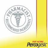 Percogesic – bouteille de 180 comprimés, format pratique pour maison et voyage.