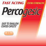 Ingrédients Percogesic: Acétaminophène et Diphenhydramine HCl sur l'étiquette