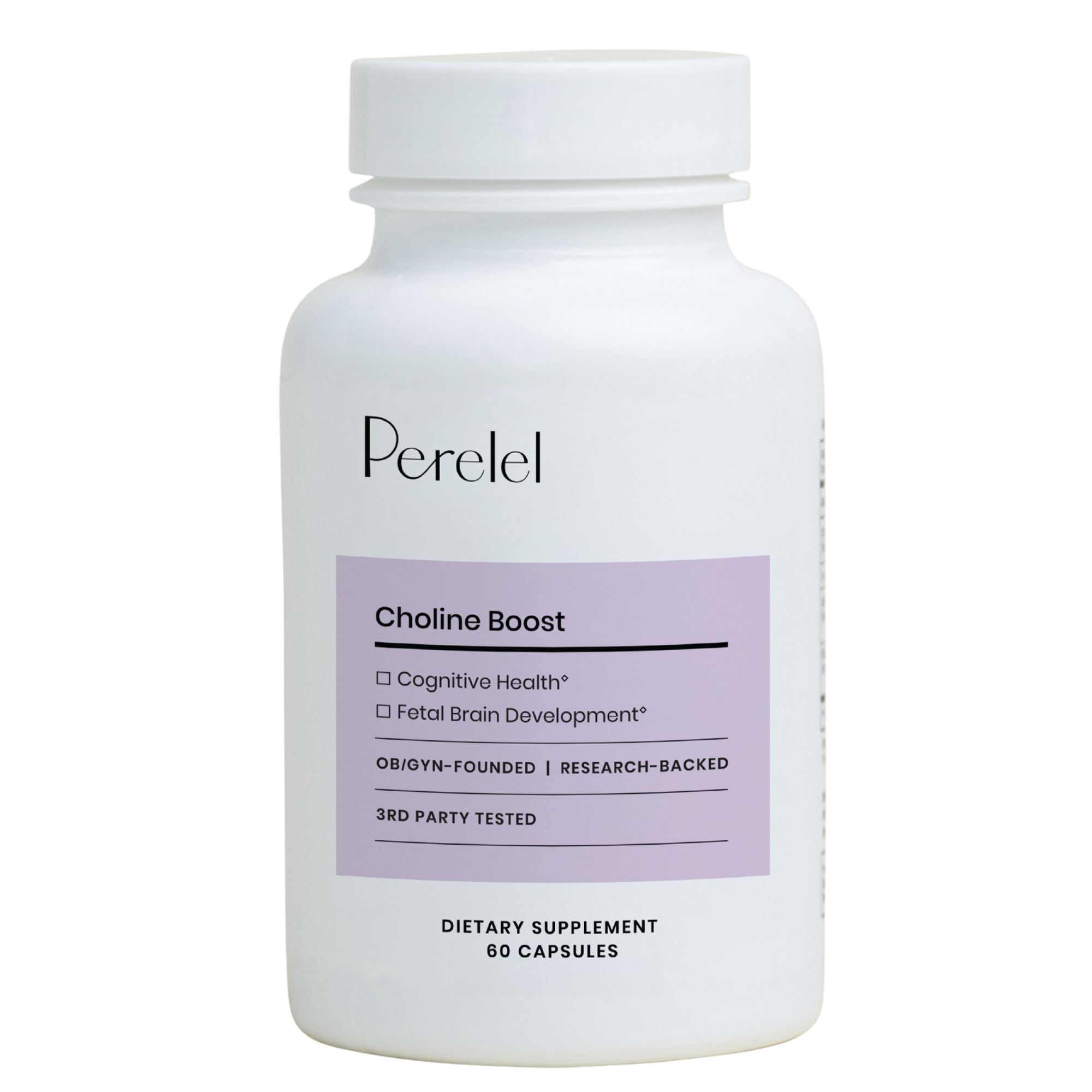 Perelel Choline Boost : bouteille élégante favorisant la routine quotidienne