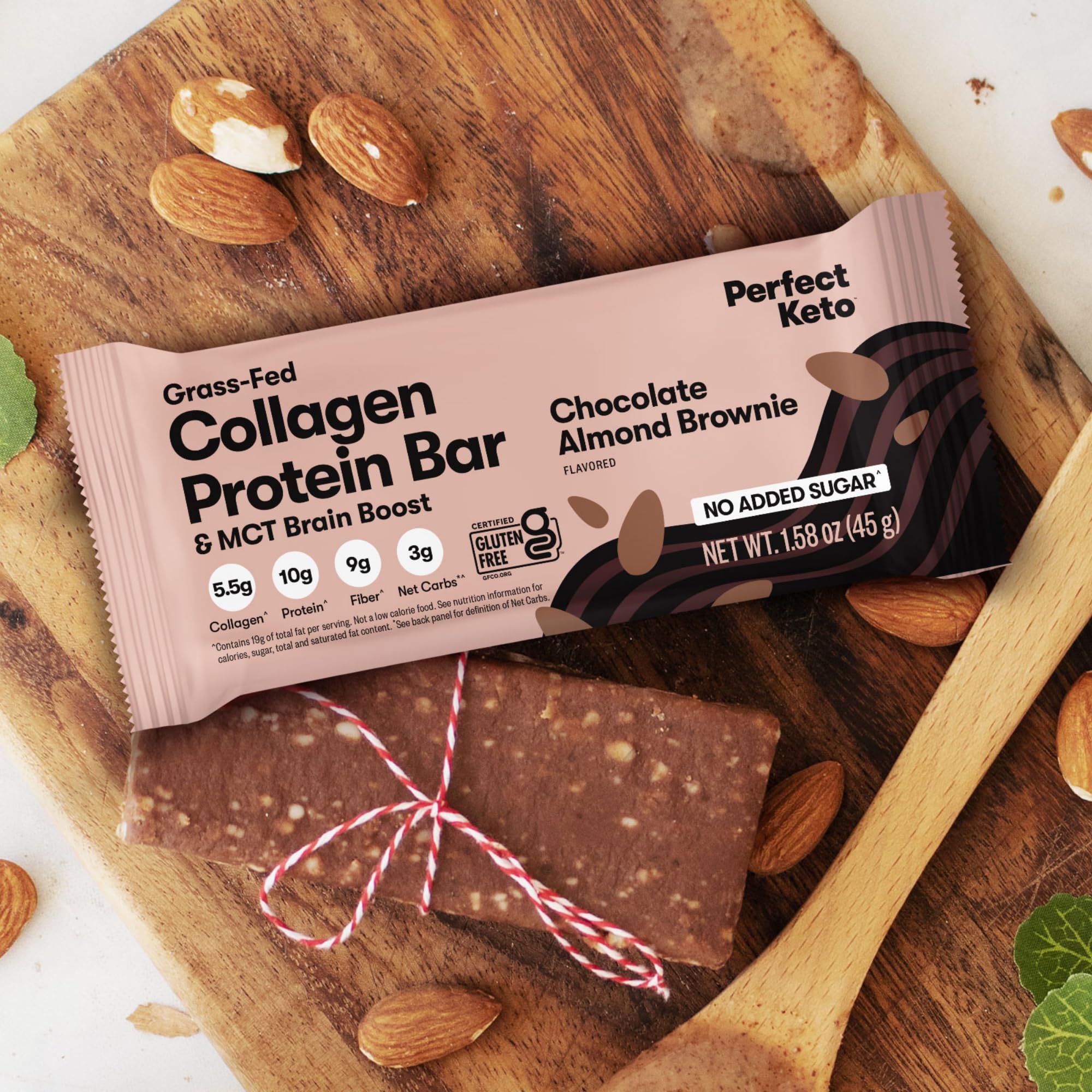 Emballage de 12 barres Perfect Keto pour emporter facilement.