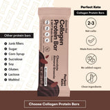 Texture des barres Perfect Keto avec collagène, soutien potentiel cheveux et peau.