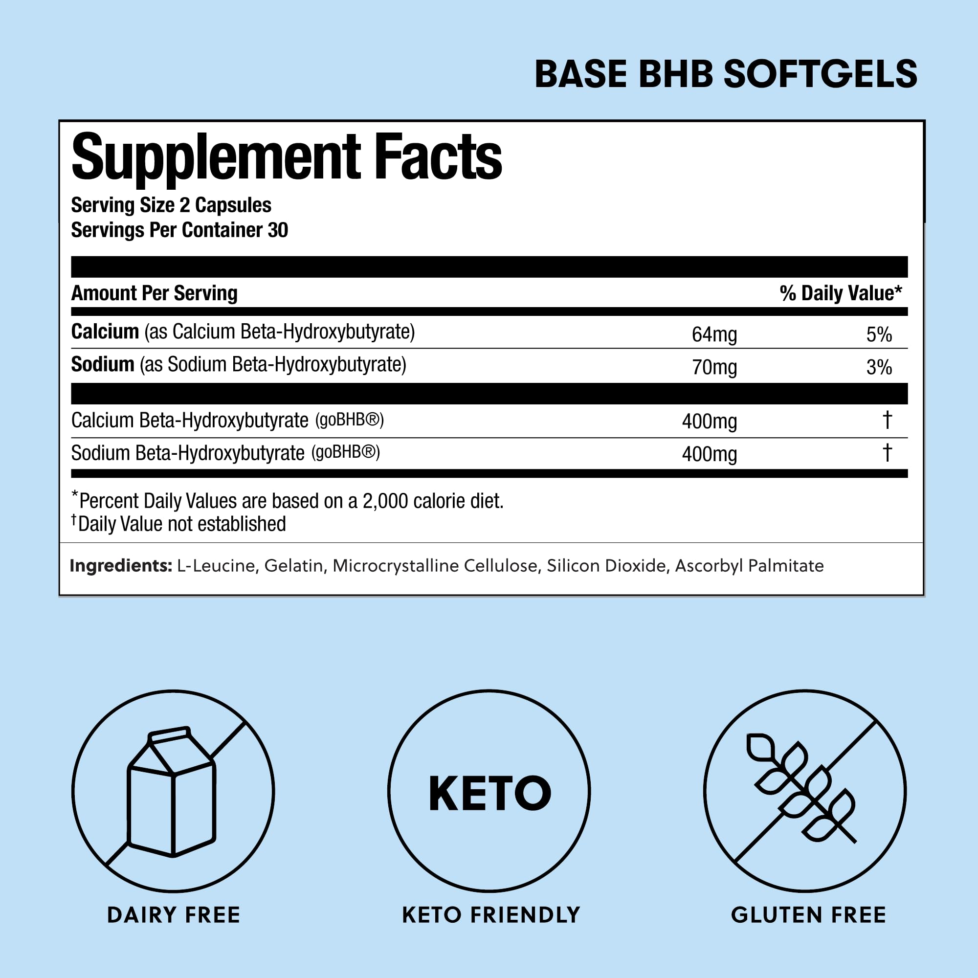 Perfect Keto goBHB-dosage-capsules: dosage précis pour soutenir l'appétit et l'énergie.