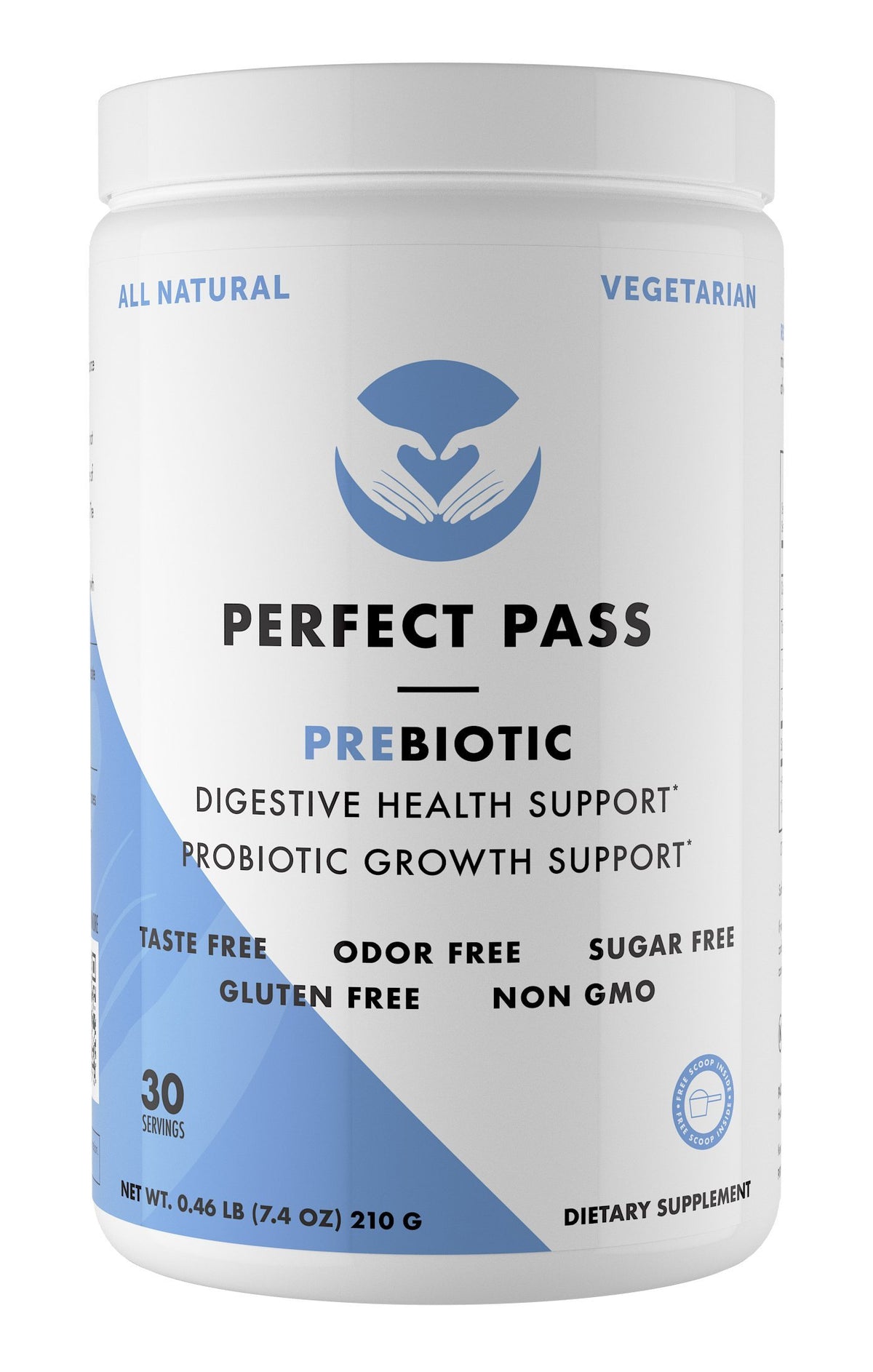 PERFECT PASS prébiotique PHGG poudre—soutien digestif équilibré et dissolution facile.