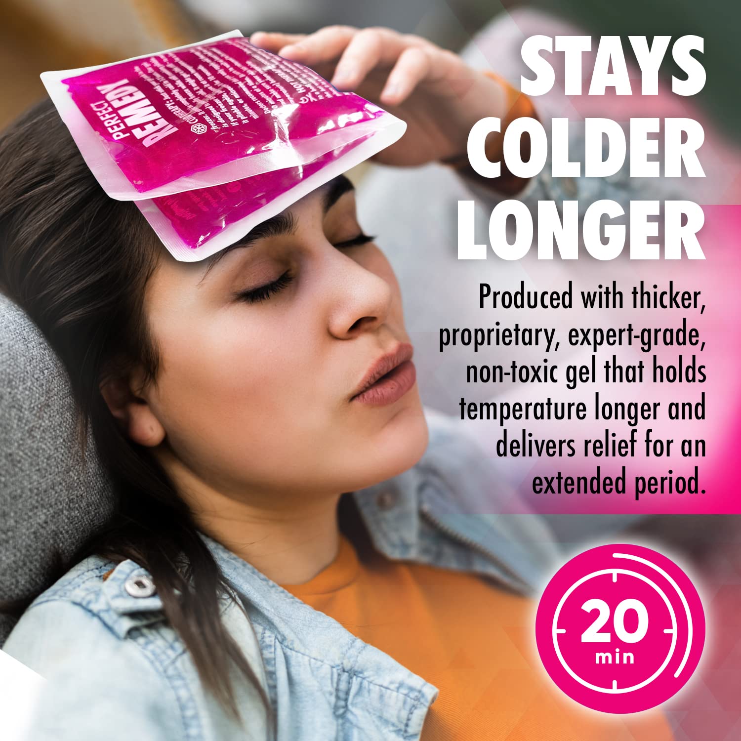 Perfect Remedy application-chaud-froid offre une thérapie chaude ou froide.