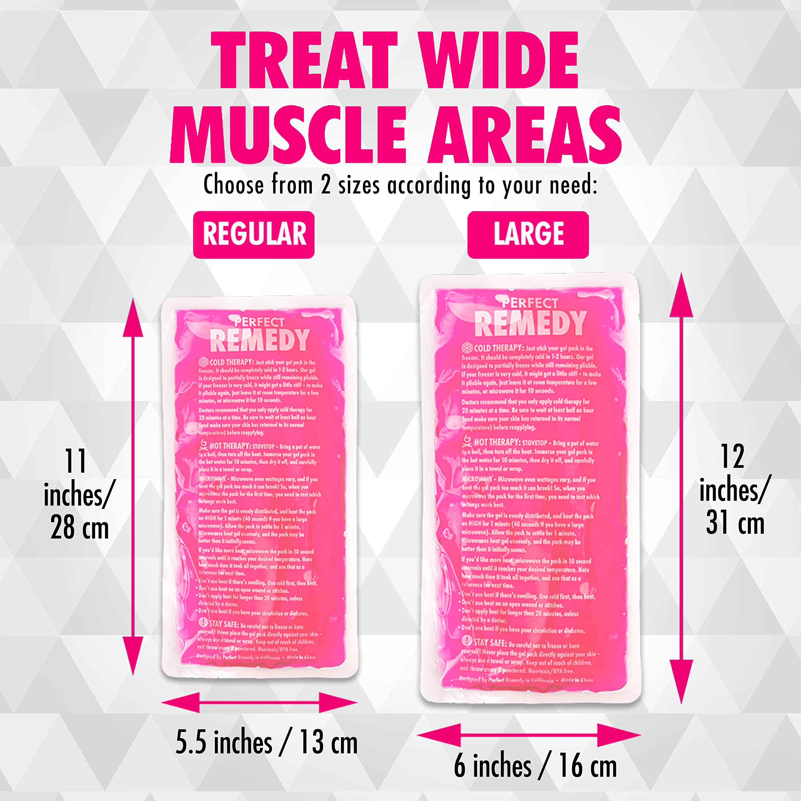 Perfect Remedy gel glace sac-sport, idéal pour la salle ou le trajet.